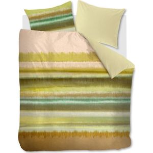 Beddinghouse - Katoen Green Gestreept - BE321996 - B 140 x L 200 cm/B 140 x L 220 cm - 1-persoons - Omkeerbaar