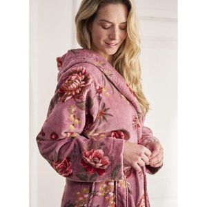 Pip Studio - Secret Garden - Badjas - Mauve - 100% Katoen Terry Velours