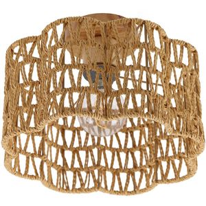 Olucia - Papieren Plafondlamp - Bruin - Materiaal: Papier - Serie: MICKEY