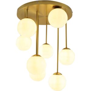 Olucia - Design plafondlamp messing, Stacy - Vorm: Rond