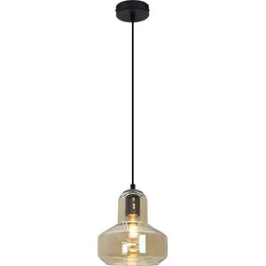 Olucia - Design hanglamp amber, Sabina - Vorm: Rond