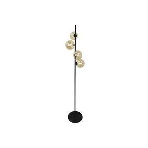 Design vloerlamp amber, Remo, met schakelaar