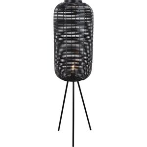 Industriële vloerlamp zwart, Pinar, met schakelaar