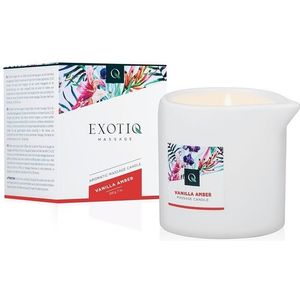 Exotiq - Massagekaars - Vanille Amber - 200g - Massage - Massage Kaars - Massage Kaarsen Erotisch - BDSM