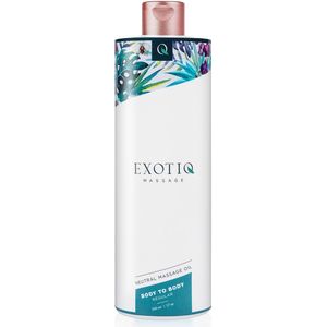 Exotiq Body to Body Oil – Massage Olie voor een Ontspannende Massage – Langdurige Werking en Extra Zacht - 500 ml