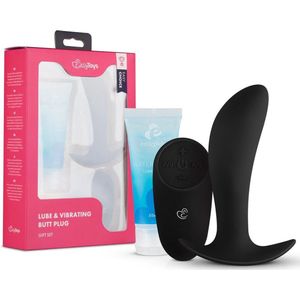 Easy Choice - Vibrerende Buttplug met Afstandsbediening - Sex Toys - Vibrator met Afstandsbediening - Prostaat Vibrator Mannen - Buttplug - Glijmiddel Waterbasis - EasyGlide Glijmiddel - Erotische Giftset - Cadeau Vrouw - Cadeau Man - EasyToys