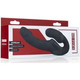 No-Parts - Morgan Strapless Strapon Dildo 22 Cm - Zwart