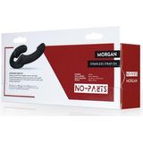 No-Parts - Morgan Strapless Strapon Dildo 22 Cm - Zwart