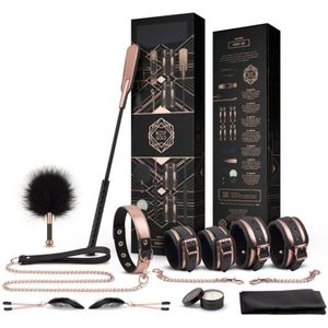 Rosy Gold Nouveau BDSM set BDSM-artikelen Gold 11 st