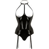 Body Met Open Cups Dark Desire - Zwart