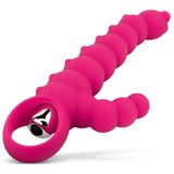 Geribbelde Tarzan Vibrator - Roze