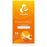 EasyGlide - Condooms met Smaakjes - Condooms met Glijmiddel - 10 stuks