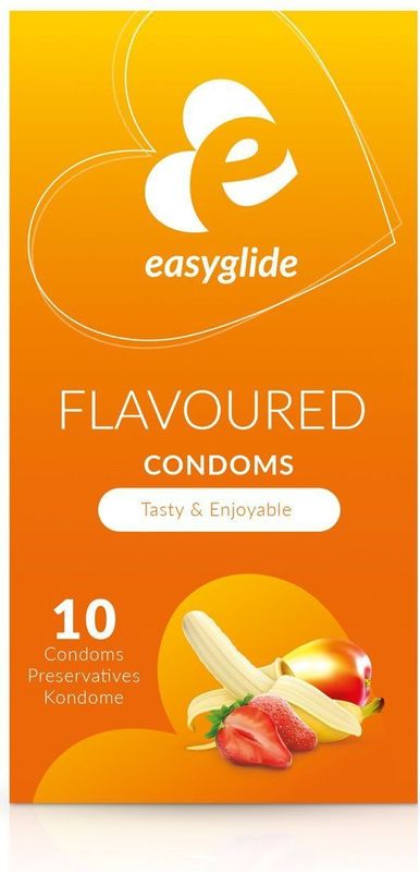 EasyGlide - Condooms met Smaakjes - Condooms met Glijmiddel - 10 stuks