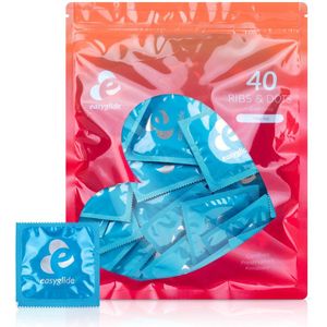 EasyGlide Ribs and Dots condooms - 40 stuks