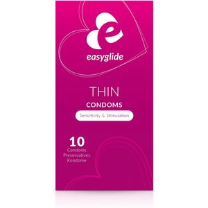 EasyGlide - Extra Thin Condooms - Condooms met Glijmiddel - 10 stuks