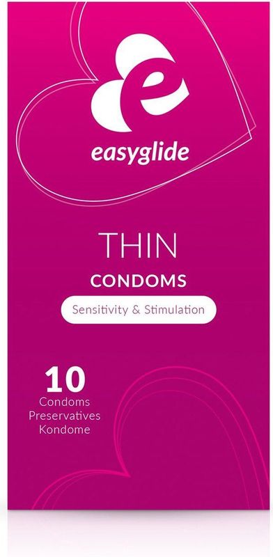 EasyGlide - Extra Thin Condooms - Condooms met Glijmiddel - 10 stuks
