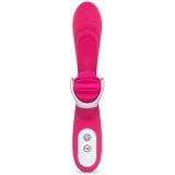 Rabbit Vibrator Met Roterende Tong - Roze