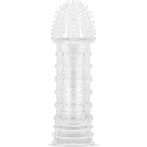 Genopte Penis Sleeve - Transparant