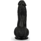 Dildo met ballen 12 cm - Zwart