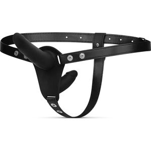 Fetish Collection - Dubbelzijdige Strap-On Dildo - Zwart