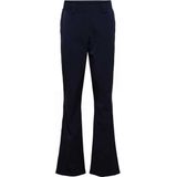 &Co Woman - PENELOPE - Flared Broek - Marine - Travelstof met Elastische Tailleband