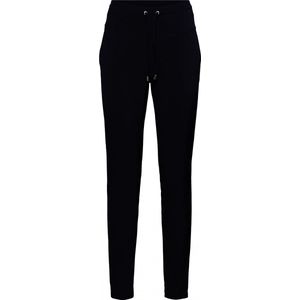&Co Woman - Broek - Zwart - Travel-kwaliteit - Met Strikceintuur