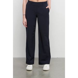 &Co woman - PATRICE TRAVEL B - Donkerblauwe Wandelbroek - Straight Fit - Elastische Tailleband