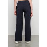 &Co woman - Travel B - Donkerblauwe Broek - Straight Fit - XS