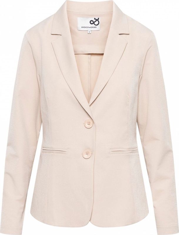 &Co Woman - PHILEINE TRAVEL - Blazer - Zand - Getailleerd