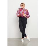 &Co Woman - Penny Comfort - Broek - Navy - Twill