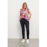 &Co Woman - Penny Comfort - Broek - Navy - Twill