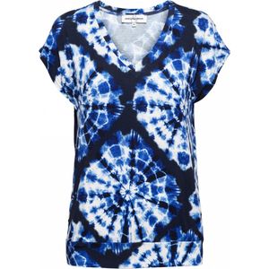 &Co - Lucia - Top - Donkerblauw - Tie-Dye