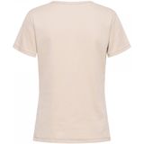 &Co Woman - Top - Zand - Korte Mouwen - Aansluitende Pasvorm