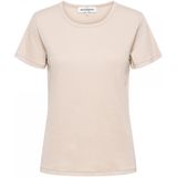 &Co Woman - Top - Zand - Korte Mouwen - Aansluitende Pasvorm