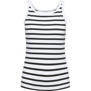 &Co Woman - SELENA STRIPE A - Zwart - Singlet