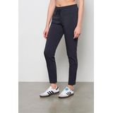 &Co Woman travelstof slim regular waist casual broek grijs melange