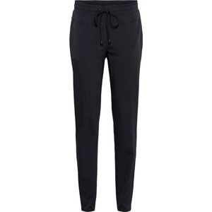 &Co Woman travelstof slim regular waist casual broek grijs melange