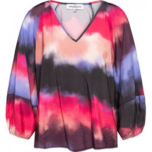 &Co Woman - Eden Watercolor - Blouse - Pink Multi