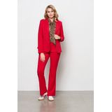 &Co - Blazer - Rood - Comfort Twill