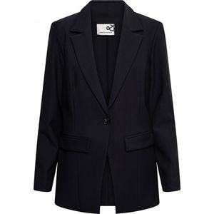 &Co Woman - Blazer - Zwart - Rechtvallend - Heavy Travelstof