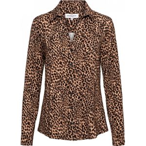 Andcowoman - Vayen ANIMAL - Blouse - Black Multi - Lange Mouwen