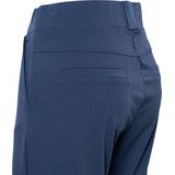 Co Woman - Wijde Broek - Indigo Blauw - Melange Travel-Quality Stof