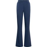 Co Woman - Wijde Broek - Indigo Blauw - Melange Travel-Quality Stof