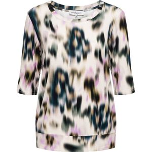 Co Woman - Lucille Faded Flower Top - Veelkleurig - Polyester