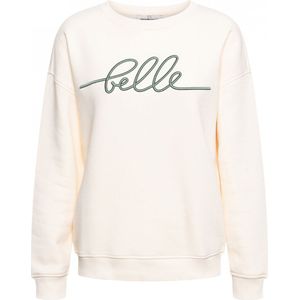 &Co Woman, Sweatshirts & Hoodies, Dames, Beige, S, Katoen, Sunya Sweater met Artwork