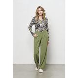 VAYEN LEAF Blouse - Zwart Multi