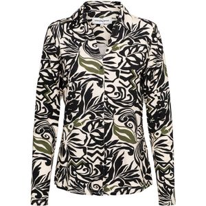 &Co Woman - Blouse - Black Multi - Katoen