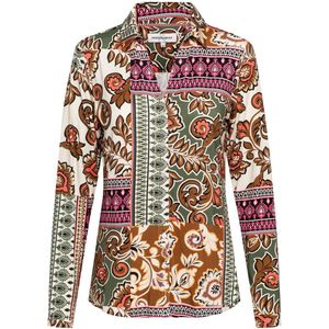 &Co Woman - Blouse - Ecovero Viscose - Lange Mouwen - V-hals