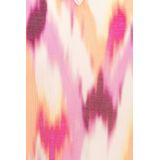 AndCo Woman - Ella - T-shirt - Perzik/Oranje - V-hals - Viscose/Polyester