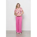 AndCo Woman - Ella - T-shirt - Perzik/Oranje - V-hals - Viscose/Polyester